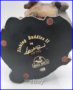 Big Sky Carvers Santa Fishing Buddies King Fisher Rainbow Trout Signed No. 10