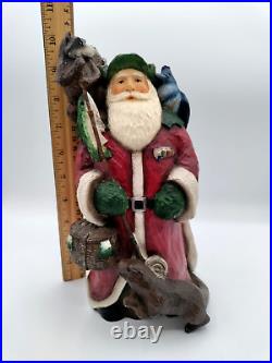 Big Sky Carvers Santa Fishing Buddies King Fisher Rainbow Trout Signed No. 10