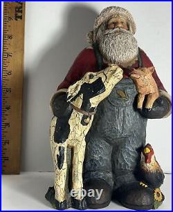 Big Sky Carvers Santa In The Dell By Stewart Bond Christmas Knick Knack Figure