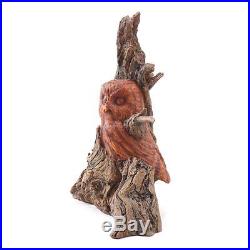 Big Sky Carvers Saw Whet Owl Whispering Tree Wood Sculpture