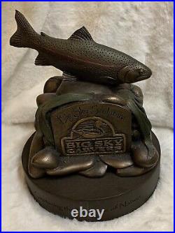 Big Sky Carvers Sculpture Store Display Trout Rocks Capturing Nature 9 High