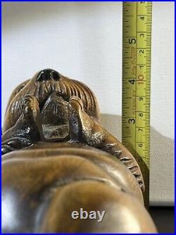 Big Sky Carvers Sea Otter Carving Limited Edition 689/950 Bozeman Montana Made