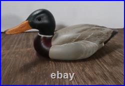 Big Sky Carvers Signed W. Smith Hand Carved & Painted Mallard Duck Figurine