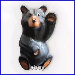 Big Sky Carvers Solid Wood Carved Bear BSC Vtg 13 Cabin Decoration Sculpture