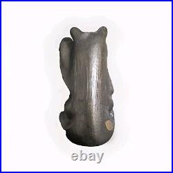 Big Sky Carvers Solid Wood Carved Bear BSC Vtg 13 Cabin Decoration Sculpture