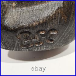 Big Sky Carvers Solid Wood Carving Vintage Black Bear Waving 12.5 Jeff Fleming