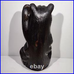 Big Sky Carvers Solid Wood Carving Vintage Black Bear Waving 12.5 Jeff Fleming
