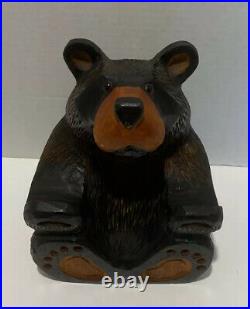 Big Sky Carvers Solid Wood Chum Bear Jeff Fleming 10 Tall
