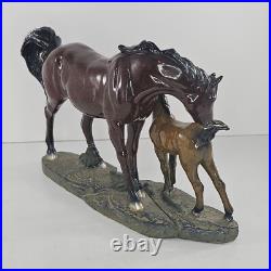 Big Sky Carvers Stonecast Collection Mare & Foal Horse Sculpture Resin Figurine