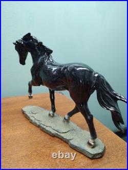 Big Sky Carvers Stonecast Horse Sculpture Resin Figurine Black 7.5 x 9.5