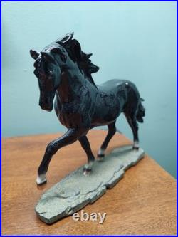 Big Sky Carvers Stonecast Horse Sculpture Resin Figurine Black 7.5 x 9.5