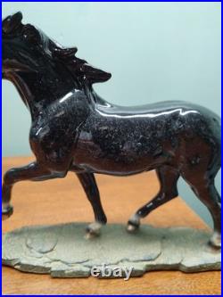 Big Sky Carvers Stonecast Horse Sculpture Resin Figurine Black 7.5 x 9.5