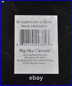 Big Sky Carvers Stonecast Longhorn Steer Icon Sculpture