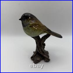 Big Sky Carvers Stonecast Short Layover Chickadee Bird Sculpture 2010