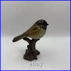 Big Sky Carvers Stonecast Short Layover Chickadee Bird Sculpture 2010