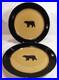 Big-Sky-Carvers-Stoneware-China-BRUSHWERKS-BEAR-Two-2-Dinner-Plates-GC-01-tcv