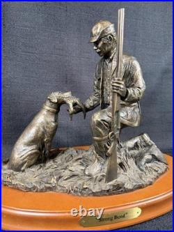 Big Sky Carvers Strong Bond Hunter Dog Duck Sculpture Cody Houston Faux Bronze