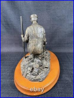 Big Sky Carvers Strong Bond Hunter Dog Duck Sculpture Cody Houston Faux Bronze