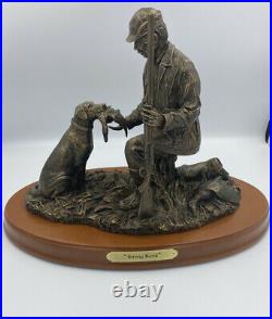 Big Sky Carvers Strong Bond Large Sculpture Hunter Dog Cody Houston 1999