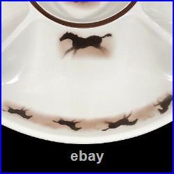 Big Sky Carvers Thomas Norby Design Wild Horse II Lodge Stoneware Divided Dish