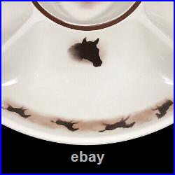 Big Sky Carvers Thomas Norby Design Wild Horse II Lodge Stoneware Divided Dish