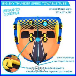 Big Sky Carvers Thunder Seated Towable For 1-3 People