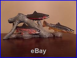 Big Sky Carvers Triple Trout Master's Edition Wood Carving