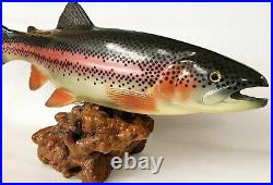 Big Sky Carvers Trophy Rainbow Trout New 1612 Fish Reel Rare Retired Carving