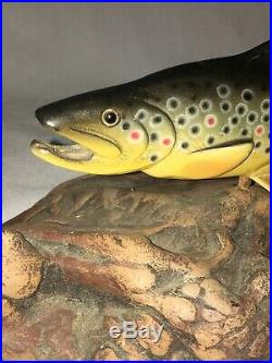 Big Sky Carvers Trout Fish Sculpture