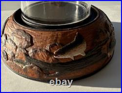 Big Sky Carvers Trout Hurricane Lantern Candle Holder Resin Base
