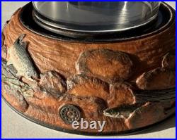 Big Sky Carvers Trout Hurricane Lantern Candle Holder Resin Base