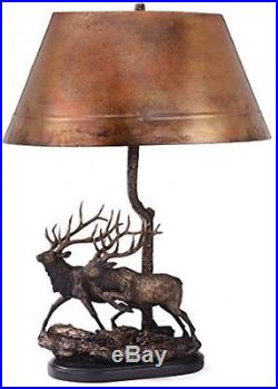 Big Sky Carvers Twin Trophies Elk Lamp