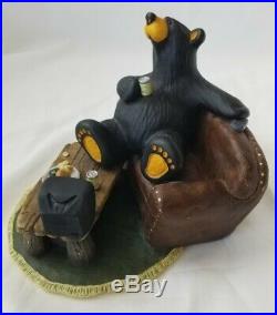 Big Sky Carvers Uncle Patrick Bearfoots Bear Figurine Couch TV Beer Burger Rare