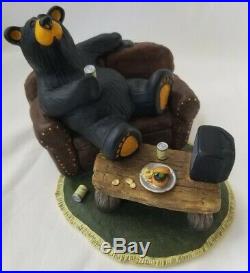 Big Sky Carvers Uncle Patrick Bearfoots Bear Figurine Couch TV Beer Burger Rare