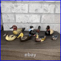 Big Sky Carvers Vintage Collectible Duck Miniature Figurines Lot of 7