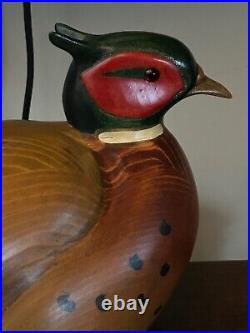 Big Sky Carvers Vintage Hand Carved Pheasant S/n/ 1422/2000
