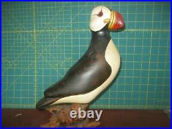 Big Sky Carvers Vintage PUFFIN on Driftwood Life Sized 12 SIGNED