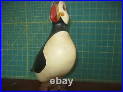 Big Sky Carvers Vintage PUFFIN on Driftwood Life Sized 12 SIGNED