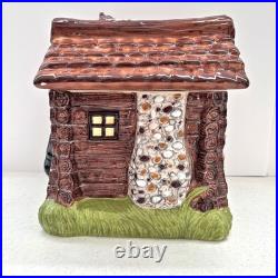 Big Sky Carvers Vintage Ranger Station Cookie Jar Rustic Cabin Lodge