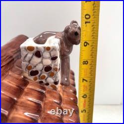 Big Sky Carvers Vintage Ranger Station Cookie Jar Rustic Cabin Lodge