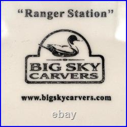 Big Sky Carvers Vintage Ranger Station Cookie Jar Rustic Cabin Lodge