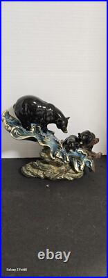 Big Sky Carvers Vtg. Very Rare SC Bear Fishing Trip Beautifully Designed