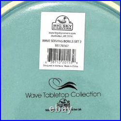Big Sky Carvers Wave Tabletop Collection Sea Shell Bowl 12 In. Sand And Water