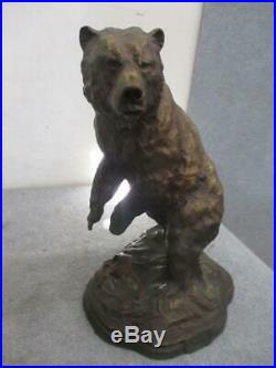 Big Sky Carvers Whose Creel Bear Statue from the Dick Idol Collection Cabin Art