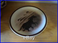 Big Sky Carvers Wild Horses 11 (LOT OF 4 Dinner Plate) Circa 2002 Free USA Ship