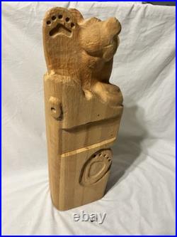 Big Sky Carvers Wood Bear Solid Pine 24Jeff Fleming Bearfoots Hand Carved