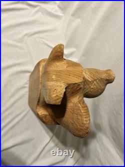 Big Sky Carvers Wood Bear Solid Pine 24Jeff Fleming Bearfoots Hand Carved