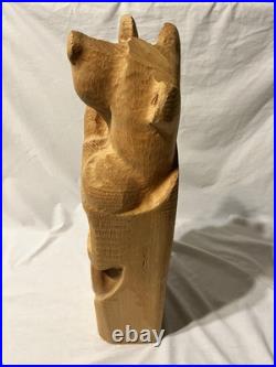 Big Sky Carvers Wood Bear Solid Pine 24Jeff Fleming Bearfoots Hand Carved