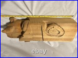 Big Sky Carvers Wood Bear Solid Pine 24Jeff Fleming Bearfoots Hand Carved