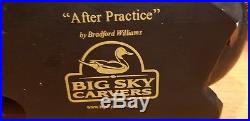 Big Sky Carvers Wood Black Lab & Duck Decoy by Bradford Williams
